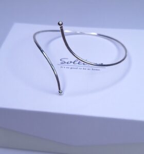 Bracelete fio redondo regulável Prata 925