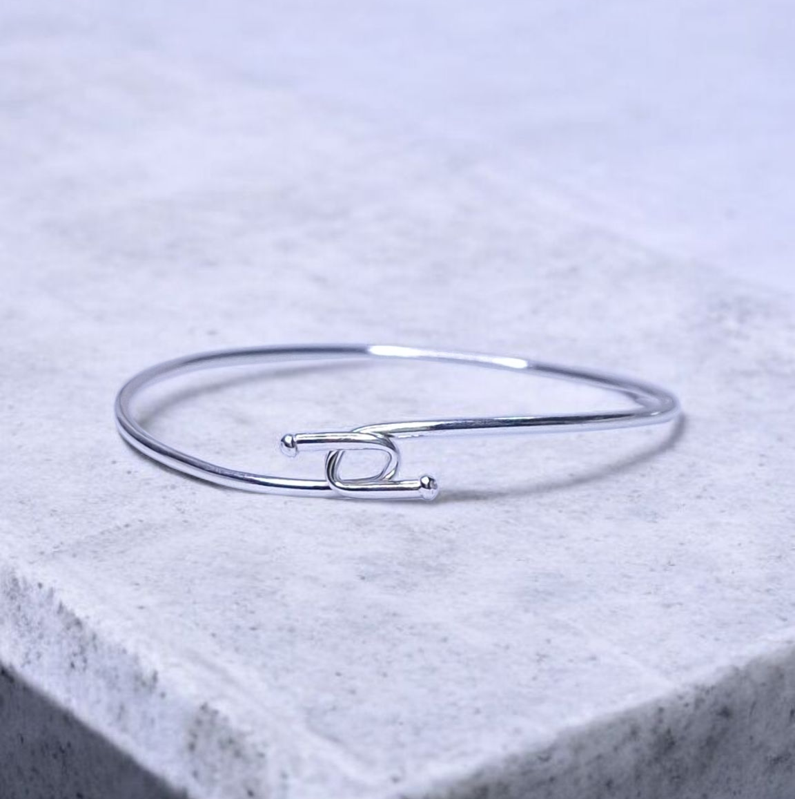 Bracelete com fecho nó Prata 925