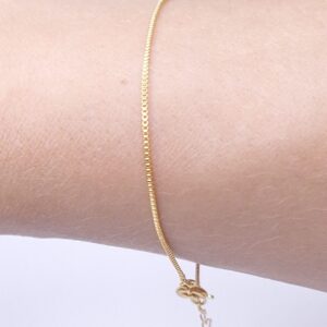 Pulseira Veneziana 18+3cm B. Ouro 18k