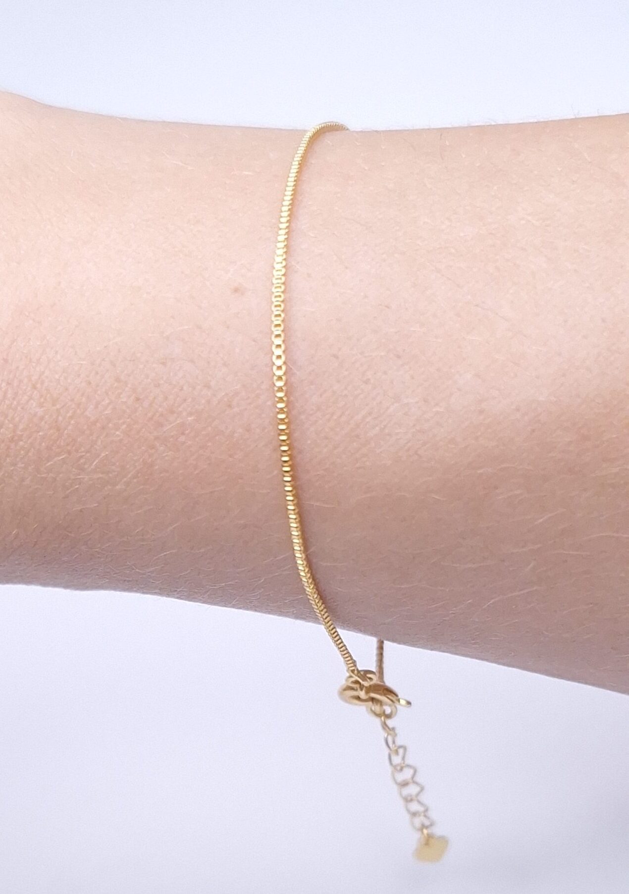 Pulseira Veneziana 18+3cm B. Ouro 18k