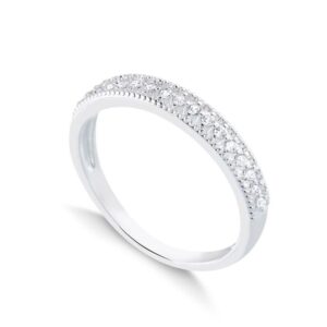 ANE - Anel aparador cravejado Prata 925