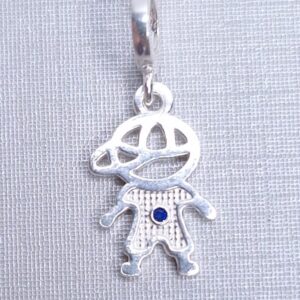 Berloque Menino 12x0,8mm Prata 925