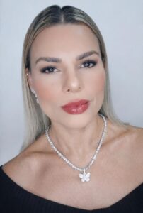 Colar Riviera 3 pontas zircônia cristal Banho de Ródio